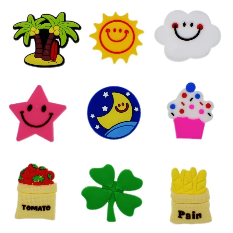 

DIY Shoes Decoration Jewelry Accessories Hole Slippers Shoe Chars for Designer Accesoires Decoration Shoe Fit Kid's Gift