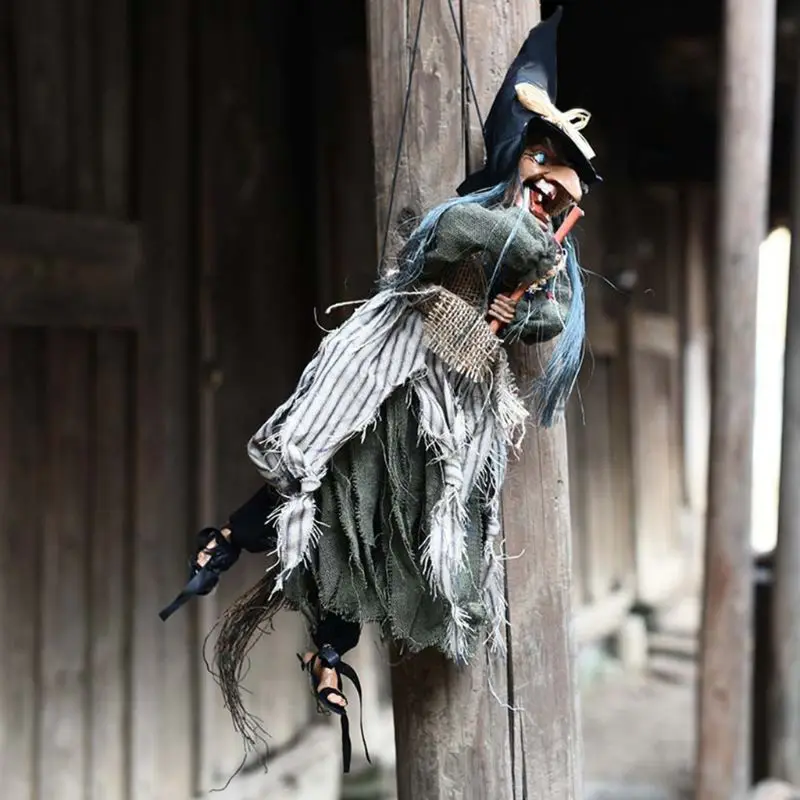 

Halloween Hanging Voice Control Witch Pendant Scary Doll Ornaments Decoration