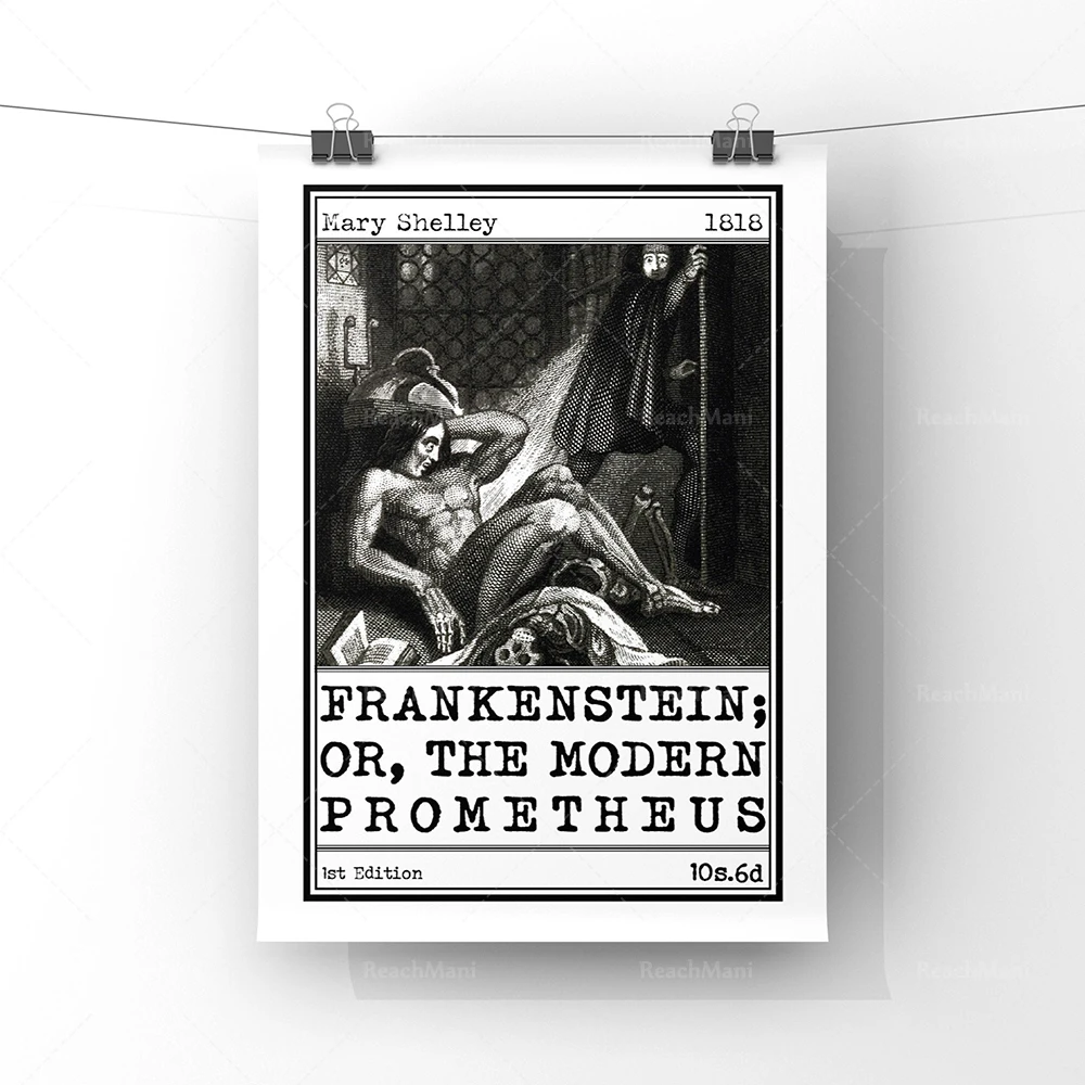 Франкенштейн или современный прометеус обложка книги художественный