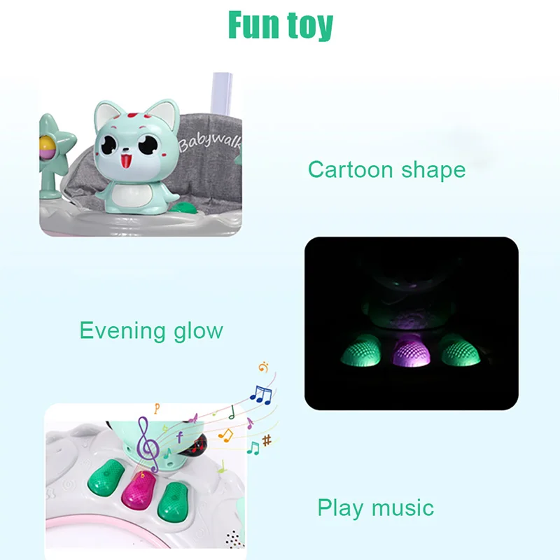 IMBABY ходунки для малышей 6-Регулировка скорости мульти-Функция с защитой от падений, анти-O-ноги Для мужчин и Для женщин ходунки для малышей Walker
