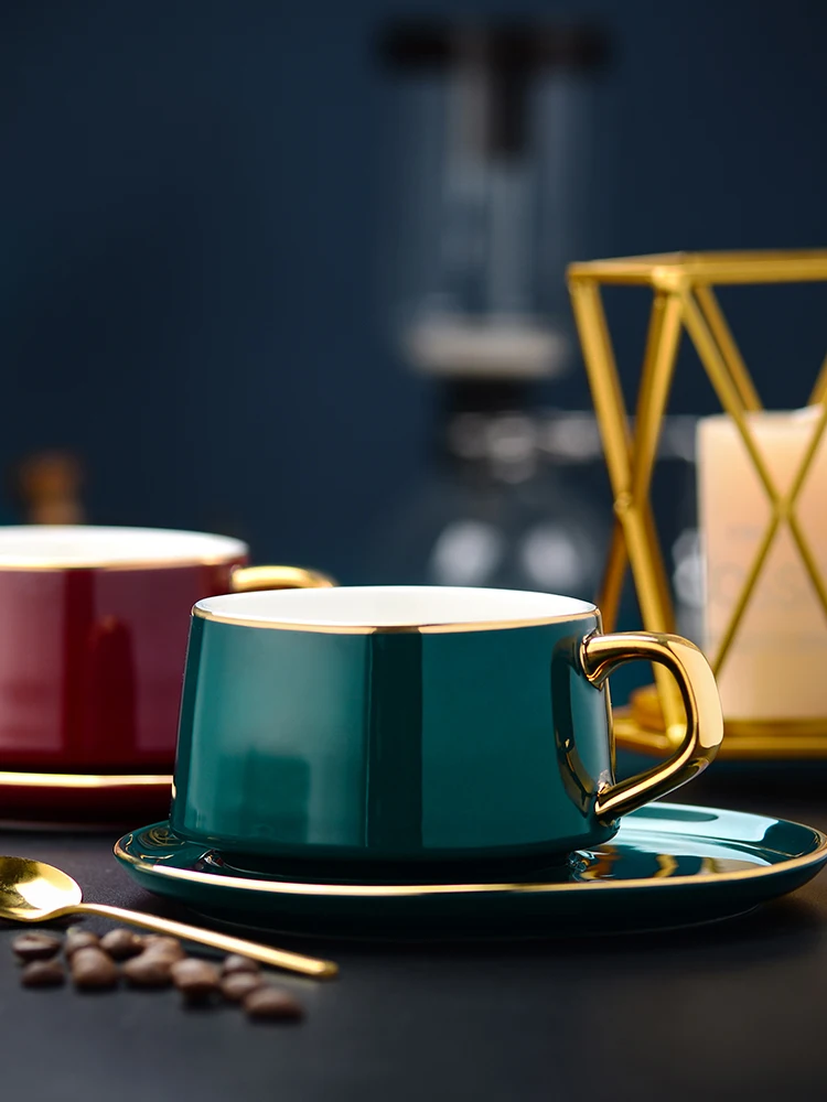 Набор креативных керамических кофейных чашек европейская фарфоровая