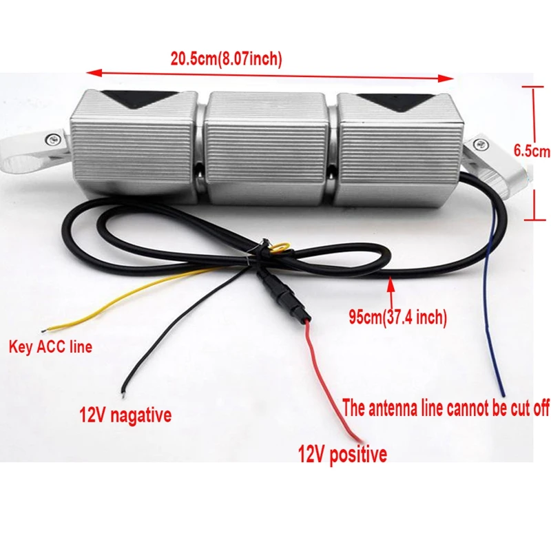 Мотоциклетный MP3 Bluetooth плеер водонепроницаемый стерео динамик Руль FM радио со