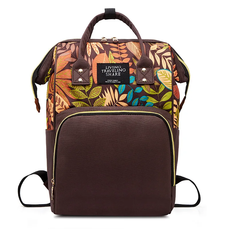 Bolsa de pa&ntilde;ales multifuncional para mam&aacute;s, mochila de viaje de gran capacidad, bolso de lactancia-1