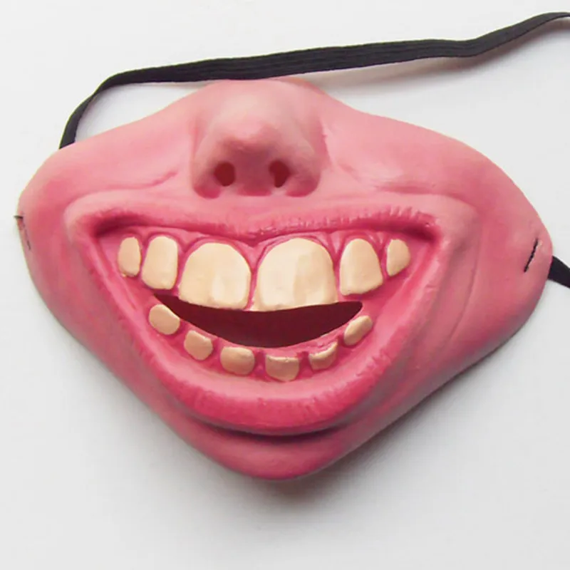 a row of teeth Забавные Вечерние Маски на Хэллоуин для детей и взрослых, латексная маска клоуна для костюмированной вечеринки, ужасный страшный маскарадный костюм, аксессуары для Хэллоуина, реквизит - Цвет: a row of teeth