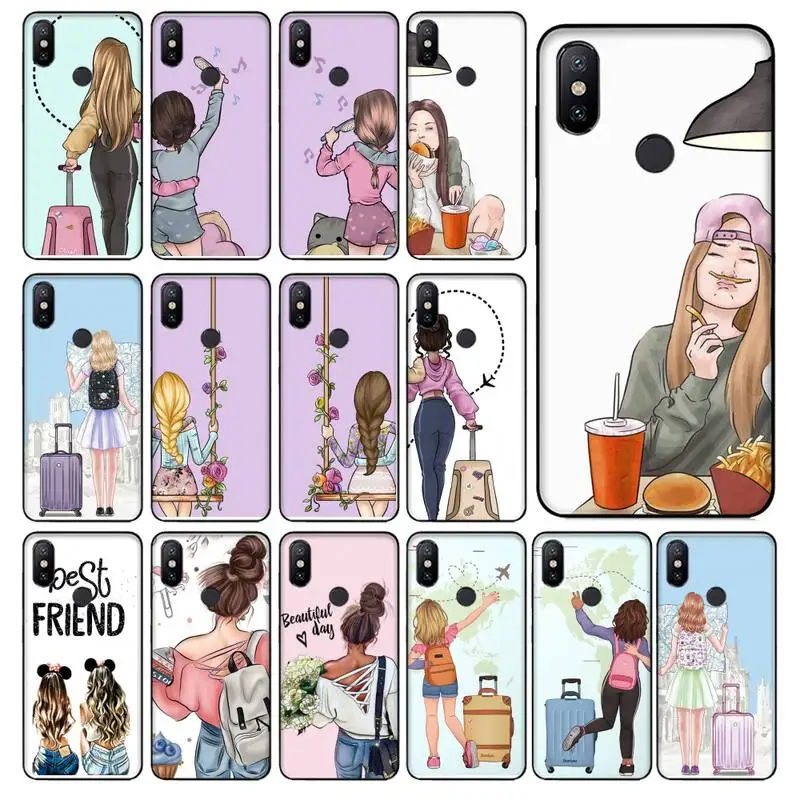 

Girls Bff Best Friends Forever Phone Case For Xiaomi Mi Note 10 Lite pro 7 9 9t pro se a2 lite