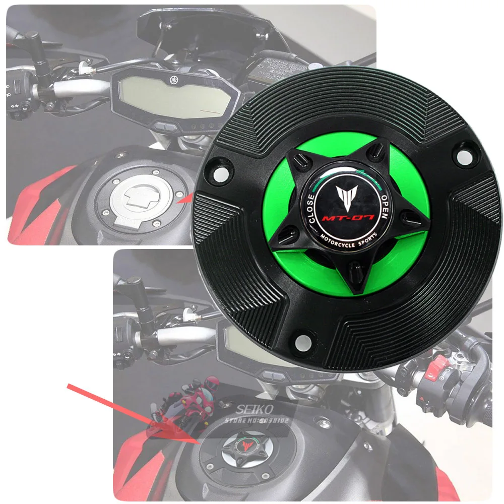 Логотип MT 07 аксессуары для мотоциклов газовый топливный бак крышка CNC алюминий