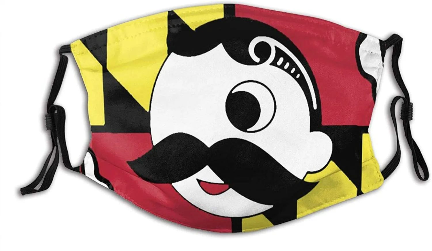 

Maryland Flag and Beard Male Reusable Face Mask Pm2.5 Filter Child Adult Face Mask Fashion Face Mask Washable