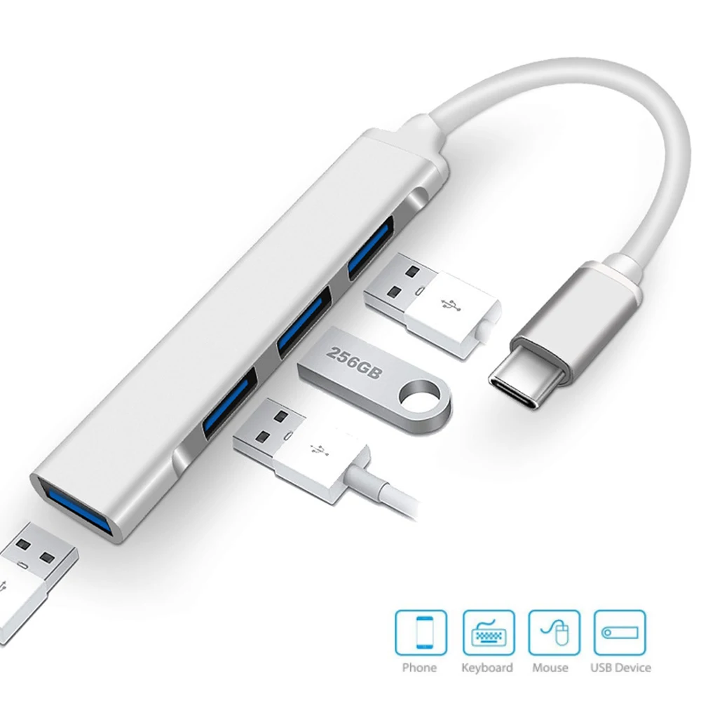 USB C концентратор Тип разветвитель 3 0 1 мульти Порты и разъёмы адаптер док станции