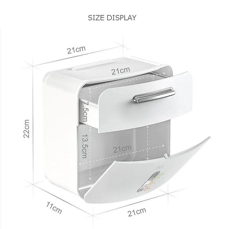 toilet paper holder paper towel storage box tray wall mounted wc roll paper stand case for toilet paper bathroom accessories free global shipping