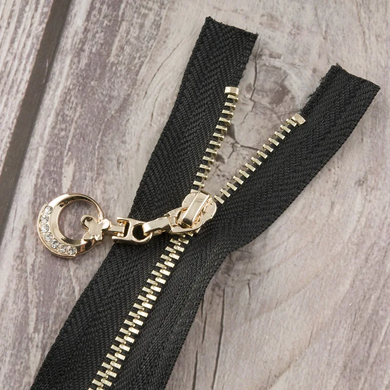 Balck GT Meetee, 3 шт., 11-25 см, 3#, металлическая молния, закрытый конец, золото, серебро, зуб, луна, тяга, молния, замок, сделай сам, сумка, одежда, Швейные аксессуары, ZA005 - Цвет: Balck GT