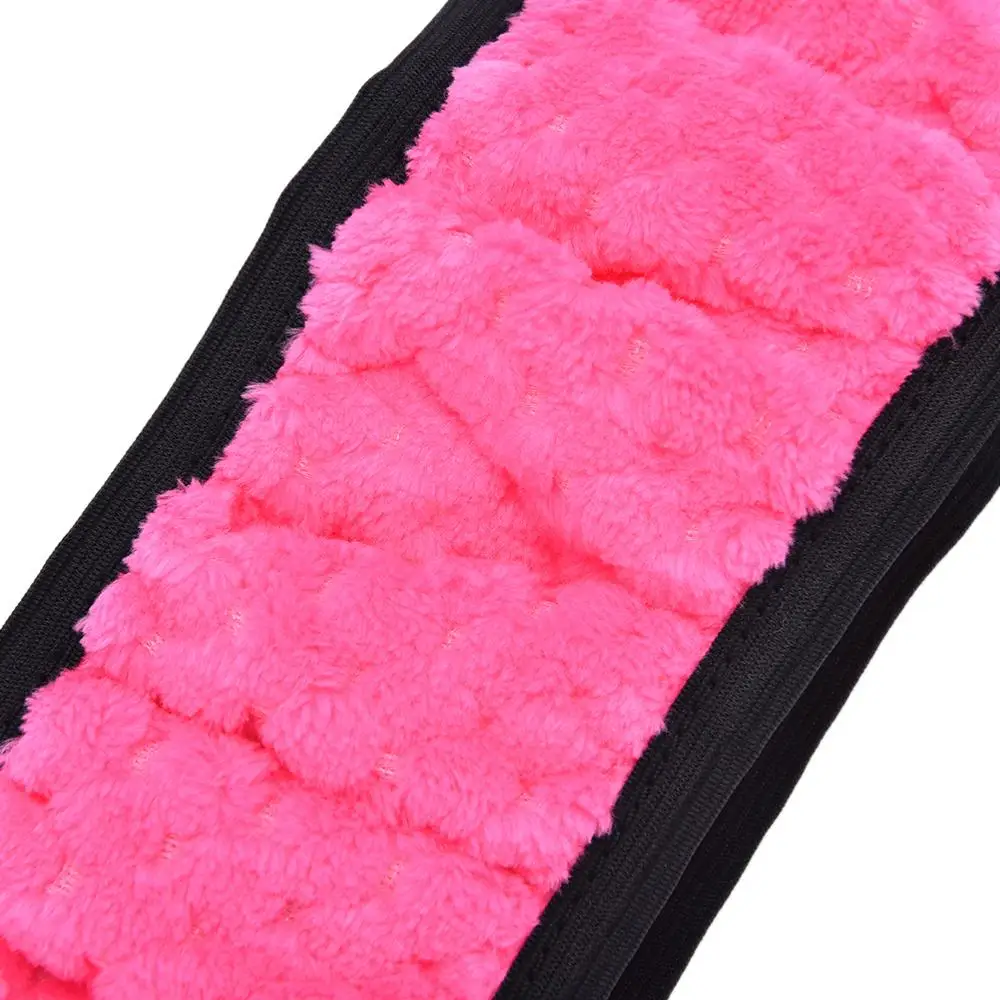 

1X plush Car steering wheel cover winter warm Auto Interior Accessories Dotted Plush Steering Wheel Decoration