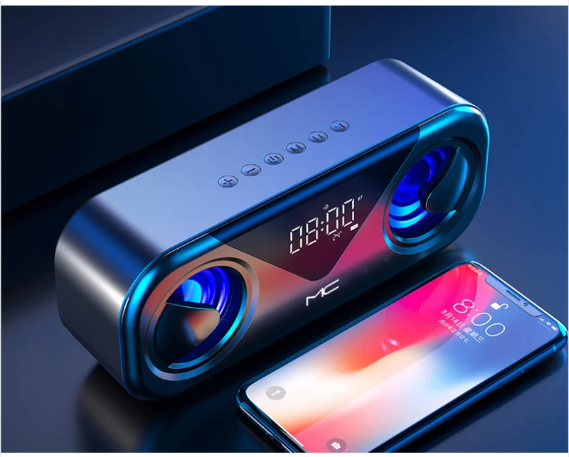 

Mini Bluetooth-compatible Speaker Wireless Loudspeaker Sound System 3D Stereo Music Surround Outdoor Speaker Support FM TF Card