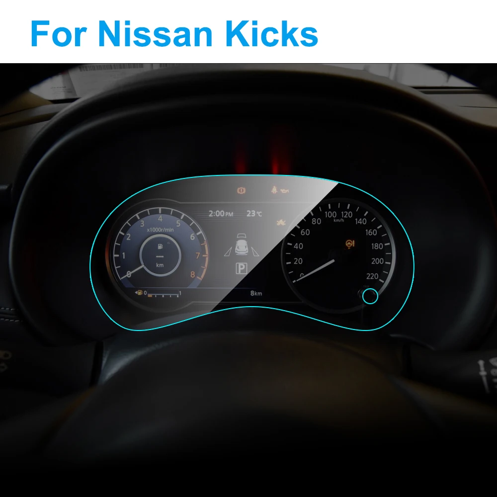Защитная пленка для экрана приборной панели автомобиля из ТПУ для Nissan Kicks, мембранная Защитная пленка для салона автомобиля, аксессуары для автомобиля