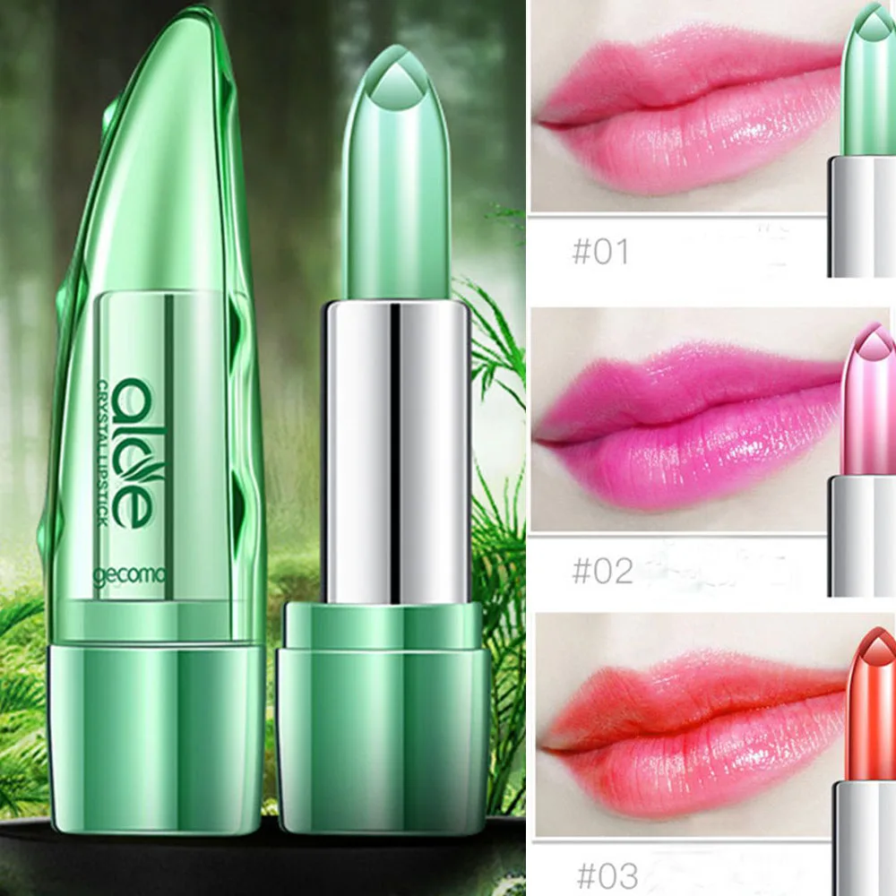 Меняющий цвет бальзам для губ увлажняющий крем Кристальное желе температурный