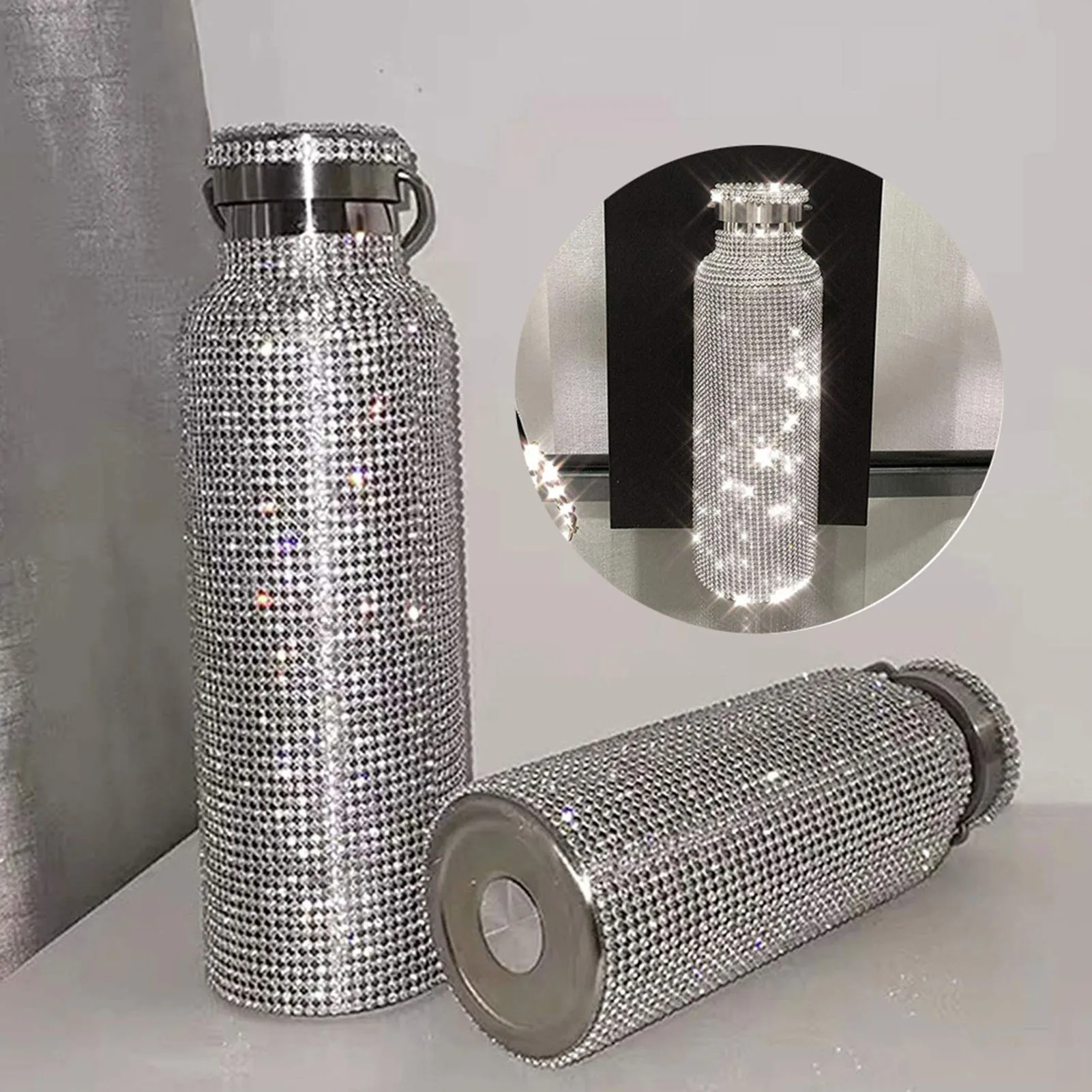 , Stainless Steel Insulated Water Bottle 12/17/25oz, Glitter