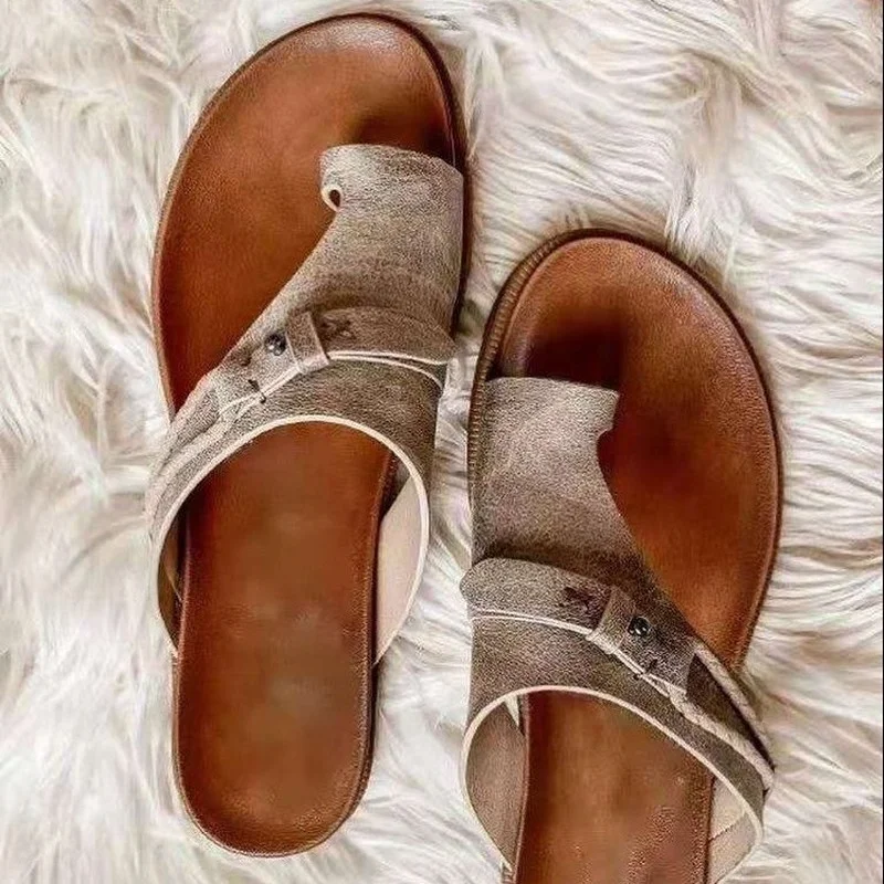 

2021 Summer Slipper Women Retro Flip-Flops Slippers Flat Casual Non-Slip Ladies Slides Beach Sandals Females Comfy women Shoes
