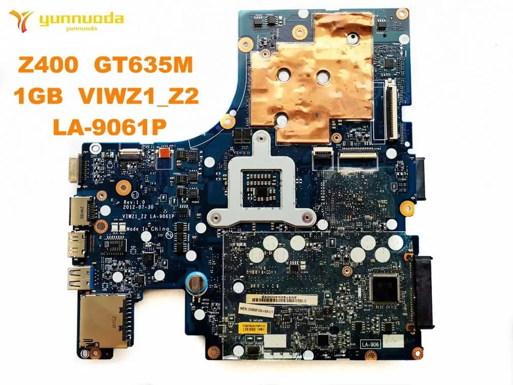 Оригинальный Для Lenovo Z400 Материнская плата ноутбука GT635M 1 ГБ VIWZ1_Z2 LA-9061P испытанное
