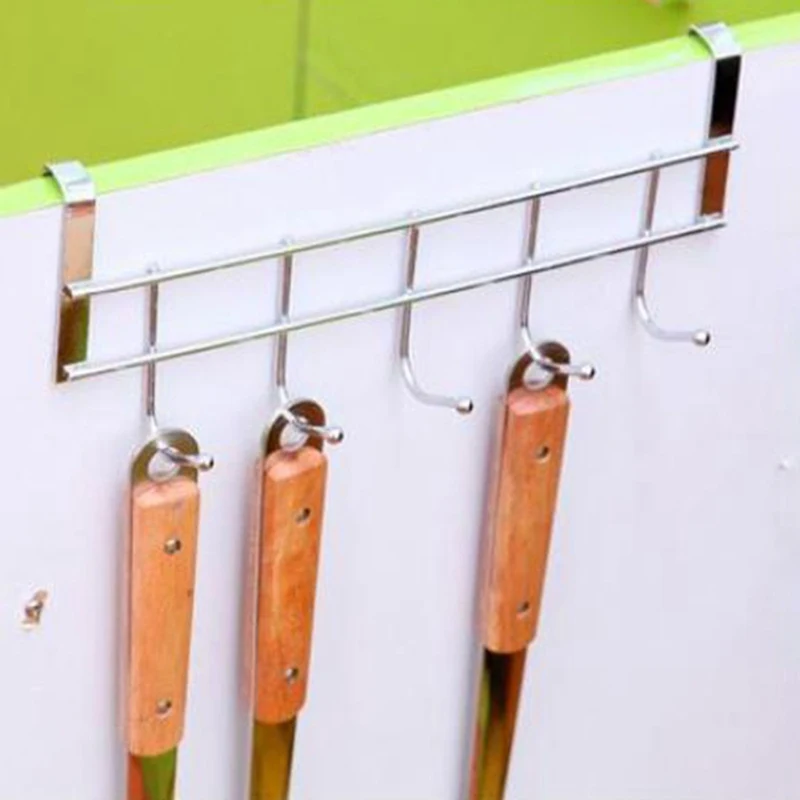 

Multifunctional Stainless Steel Hook Hanging Coat Hook Keychain Kitchen Bathroom Storage Box Door Rear Hook
