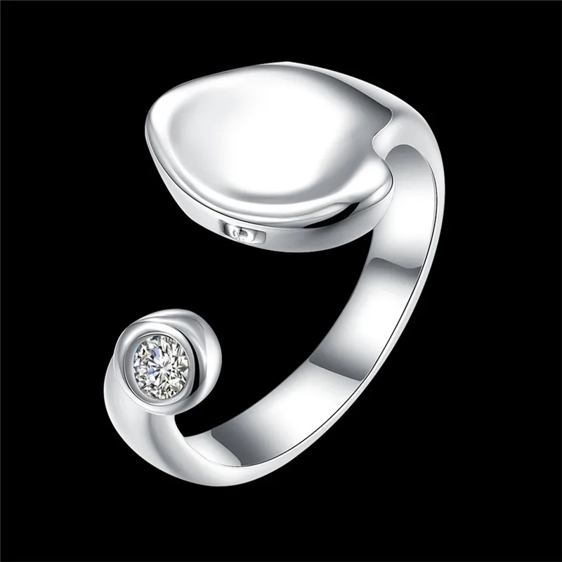 Новинка Лидер продаж модные серебряные ювелирные изделия открытое живое сердце