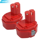 Turpow 14,4 V 3500mAh Ni-MH PA14 1420 перезаряжаемая батарея для Makita для PA14 1420 1422 1433 1434 1435F JR140D 192699 Power Battery