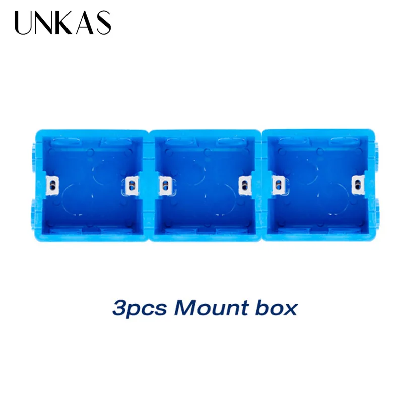 Blue Box UNKAS панель из нержавеющей стали двойная розетка 16A ЕС розетка+ женский ТВ разъем с RJ45 CAT5E Интернет порт серебристый черный - Тип: Blue Box