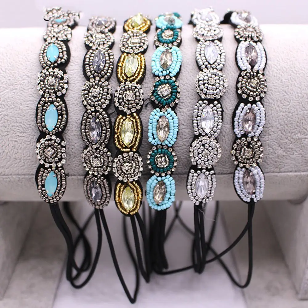 Женский винтажный богемский этнический бусы ручной работы повязка на голову