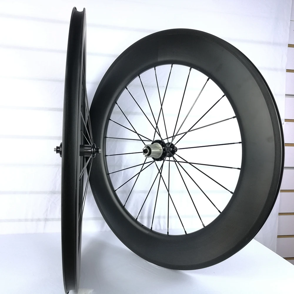 23/25мм широкие 700C углеродные колеса Глянцевые Матовые шоссейного велосипеда Прямого тяги втулка Powerway R36 88мм глубина 3К UD Тубуляр Клинчер.