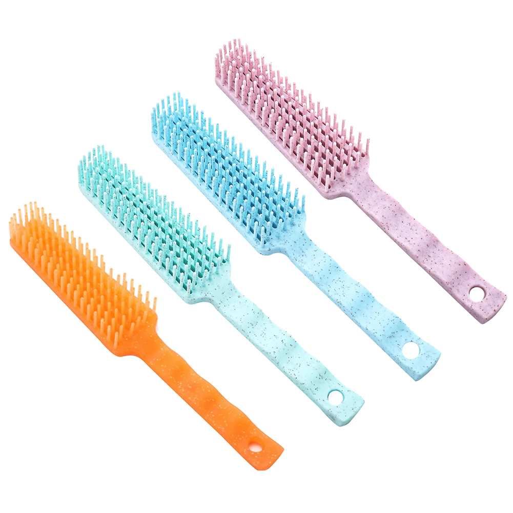 

Wheat Straw Comb Barber Flat Top Hair Comb Scalp Massage Girl Styling Tools Ponytail Comb Wet Curly Detangle Hairbrush