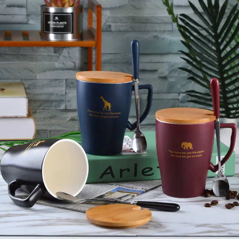 Креативная керамическая Студенческая кружка чашка для кофе молока пары большая