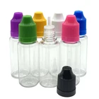 10 шт., прозрачная пластиковая бутылка-капельница для жидкости, 15 мл