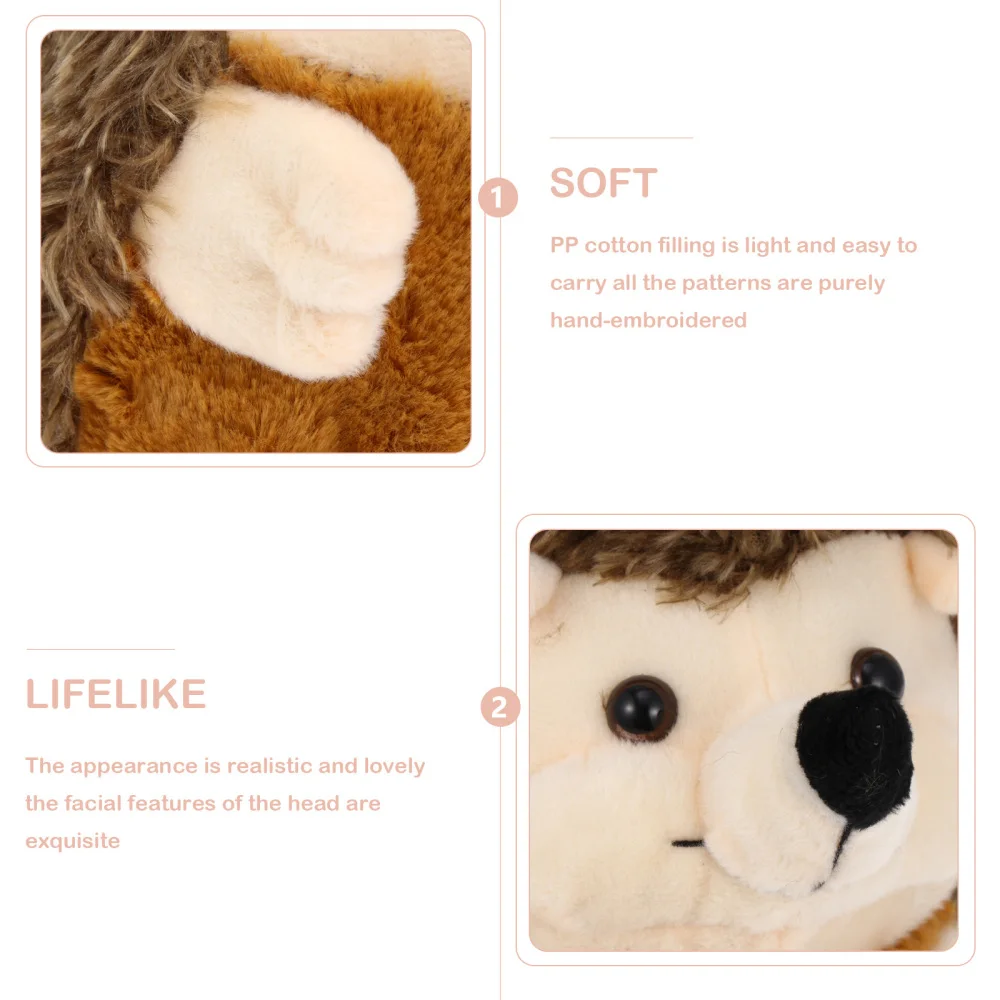 

Hedgehog Pillow Pet Realistic Lovely Stuffed Hedgehog Animal Gift for Kids