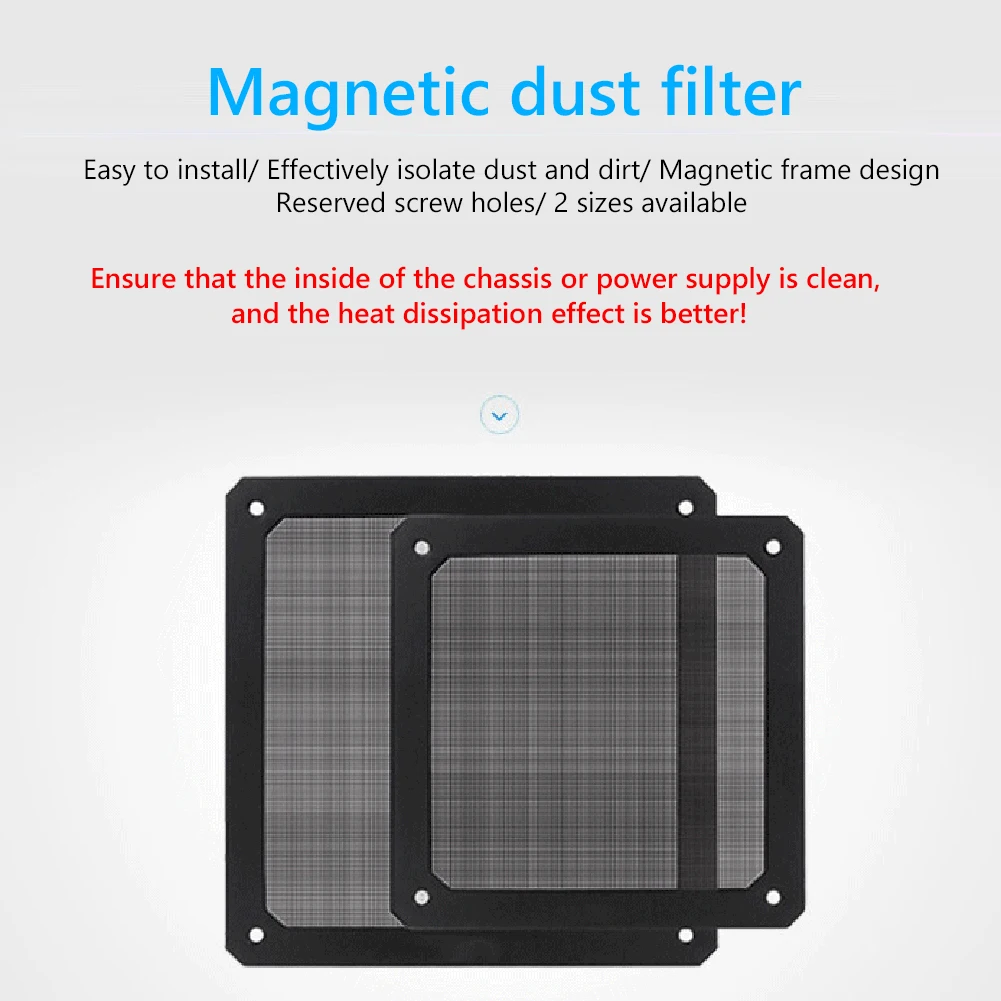 Computer Mesh Dust Filter PC Case Fan Cooler Network Dustproof Cover Chassis Anti-dust |