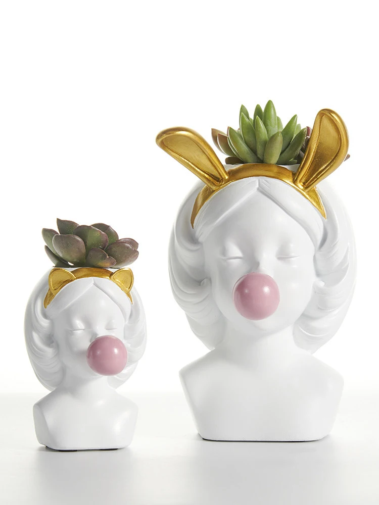 Современные искусственные куклы цветочные горшки украшения домашняя гостиная