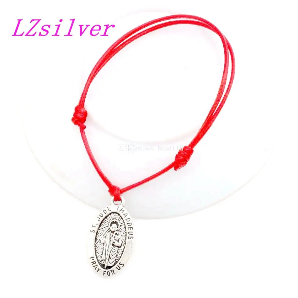 10 шт. регулируемые браслеты из цинкового сплава Иуда Фаддей Иисуса Овальный