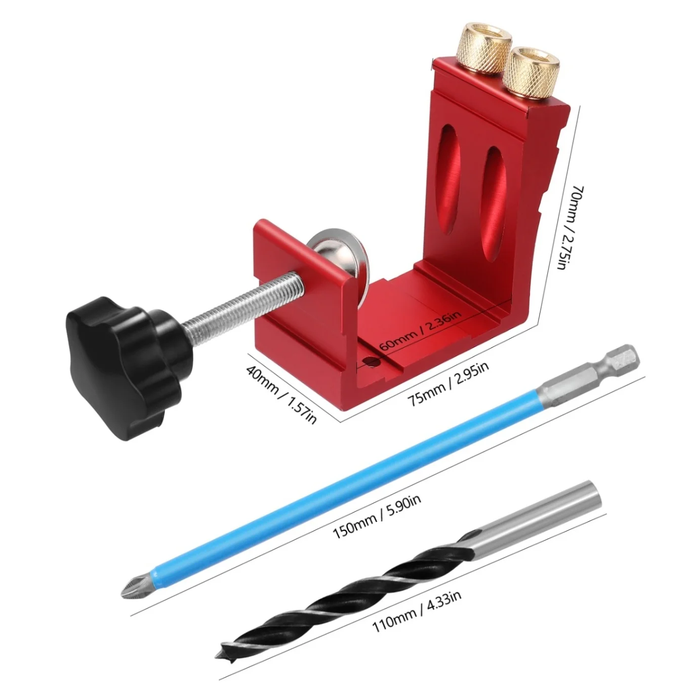 Деревообрабатывающий косой отверстие локатор 15 ° бурения позиционер наклонная