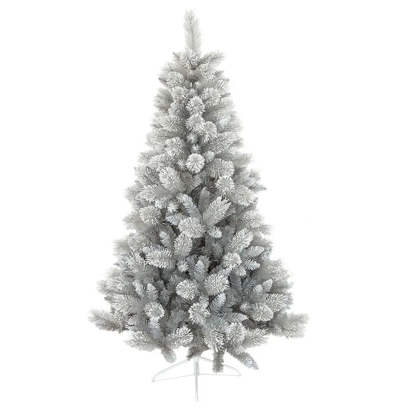 

1.8m Silver Christmas Artificial Fake Tree Pine Needles Flocking Falling Snow Luxury 1.5m Encryption Decoration Party Supplies