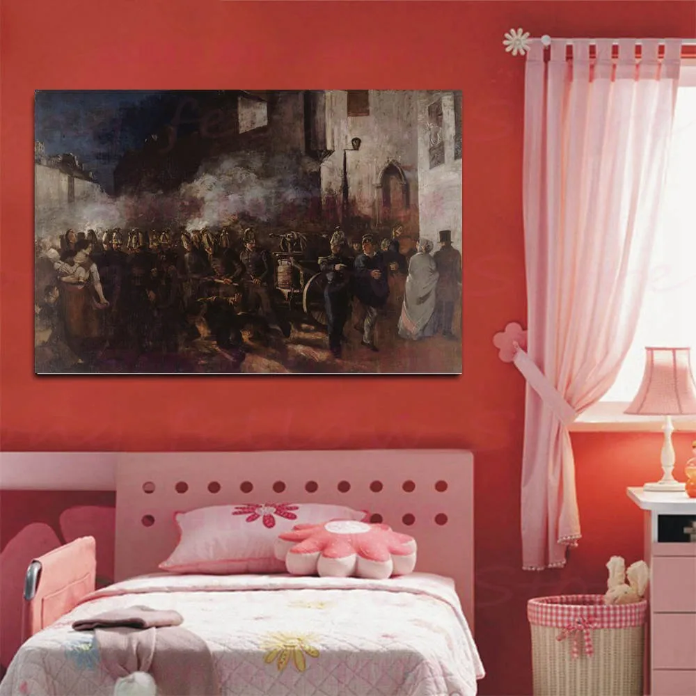 Gustave Courbet Реплика Ретро пейзаж живопись холст печать поле боя искусство для