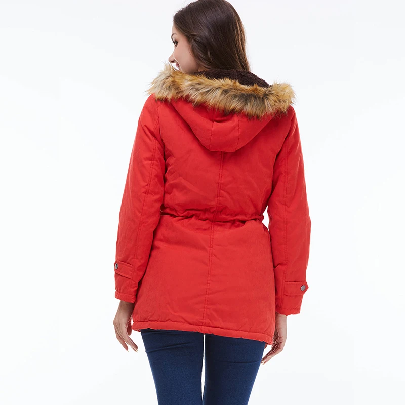 FTLZZ новые парки для женщин Осенне зимнее пальто теплая хлопковая зимняя куртка