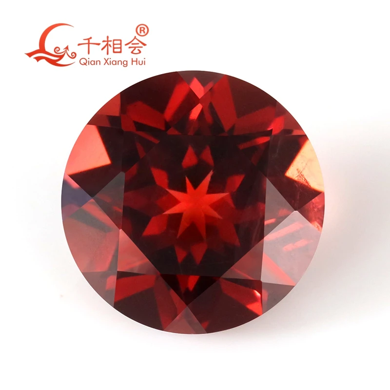 Машина резки круглой формы натуральный разрез красивый красный гранат