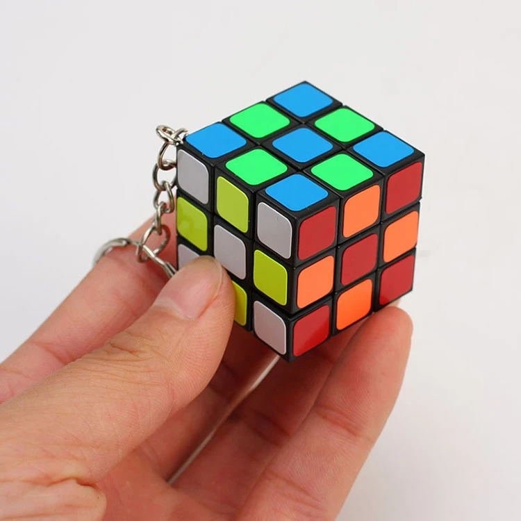 Мини-Игровой брелок Кубик Рубика 3x3x3 3 см Пластиковый Кубик кулон развивающий ребенок gamesTwist головоломка игрушки для детей подарок игрушки