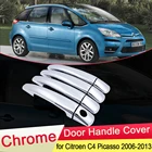 Для Citroen Grand C4 Picasso 2006 2007 2008 2009 2010 2011 2012 2013 хромированная дверная ручка, Крышка для автомобиля, набор, стильные аксессуары