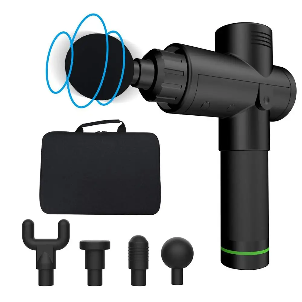 Функциональный массажный пистолет беспроводной ручной массажер для глубоких