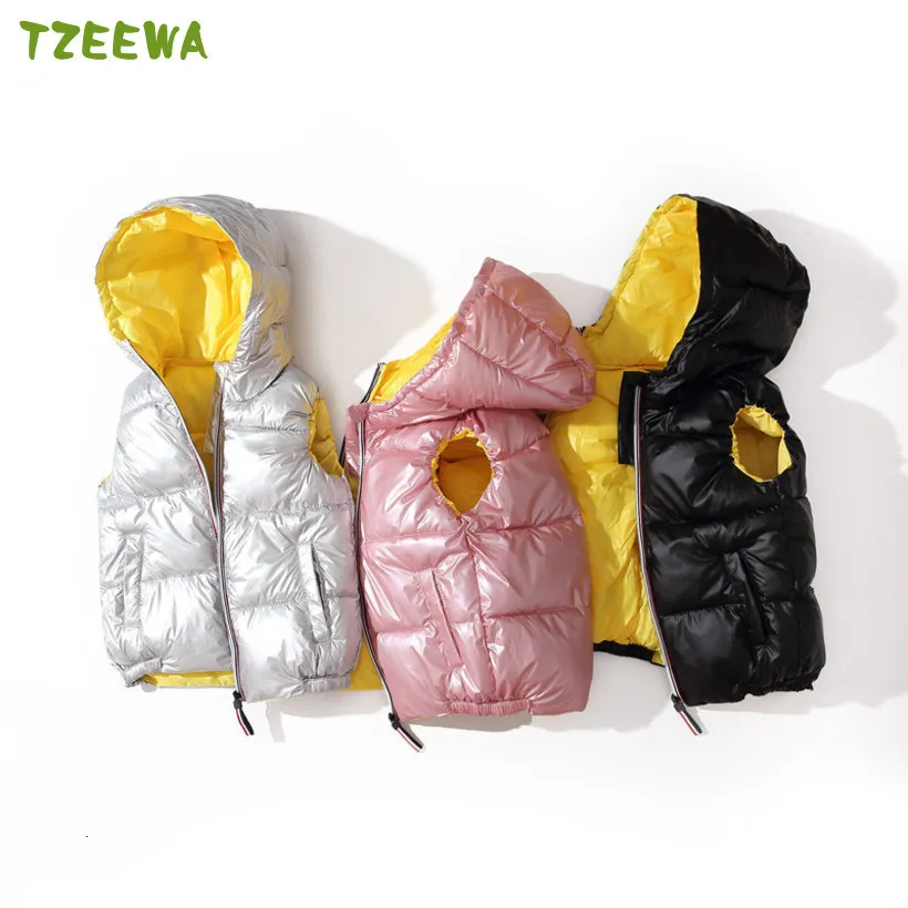 

Детский жилет для мальчиков и девочек, зимняя водонепроницаемая куртка с капюшоном, 2019