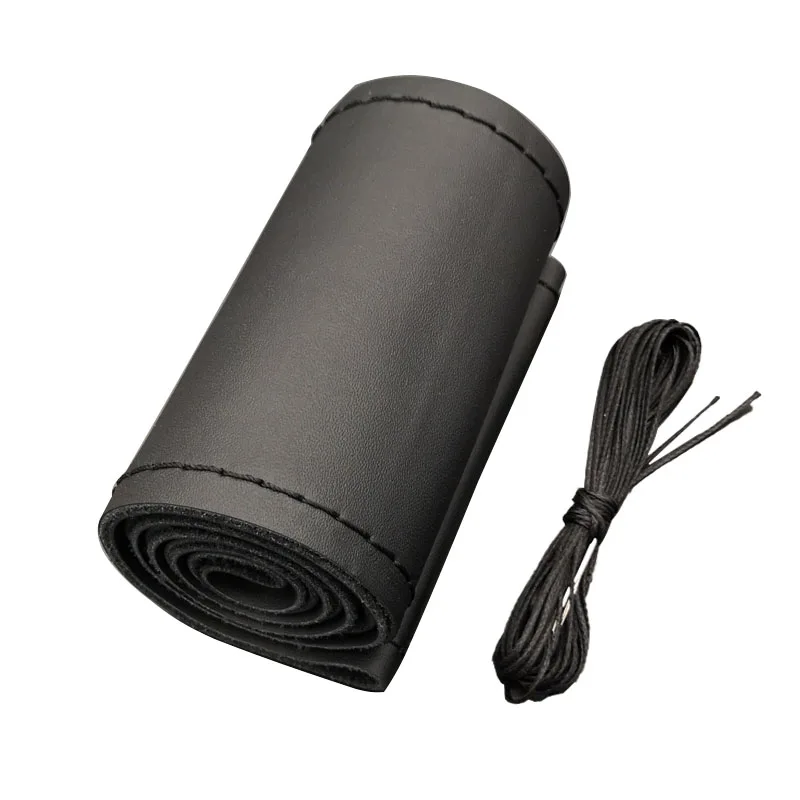 

15 Inch Stylish and Soft 100% Cowhide Braid with Needle and Thread Car Steering Wheel Covers for Kia Sorento