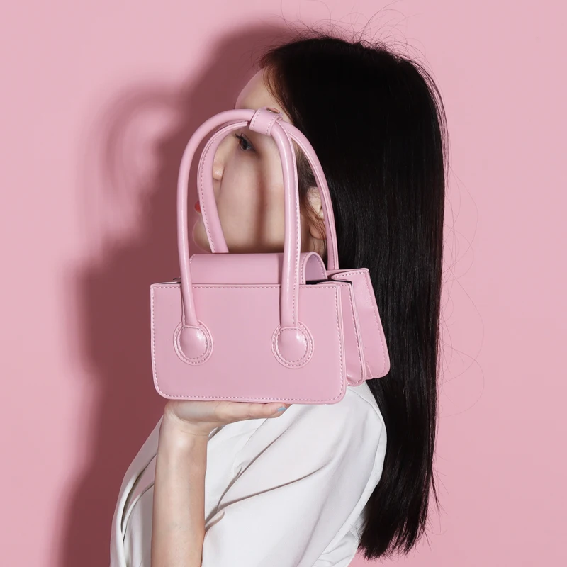 

Niche Design Minimalist Mini Square Bag 2021 New Foreign Style Tote Bag Wild Single Shoulder Messenger Bag