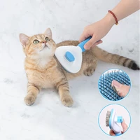 dog hair removal comb pet cat massage comb grooming tool automatic brush hair remover comb for dogs removes trimming supplies