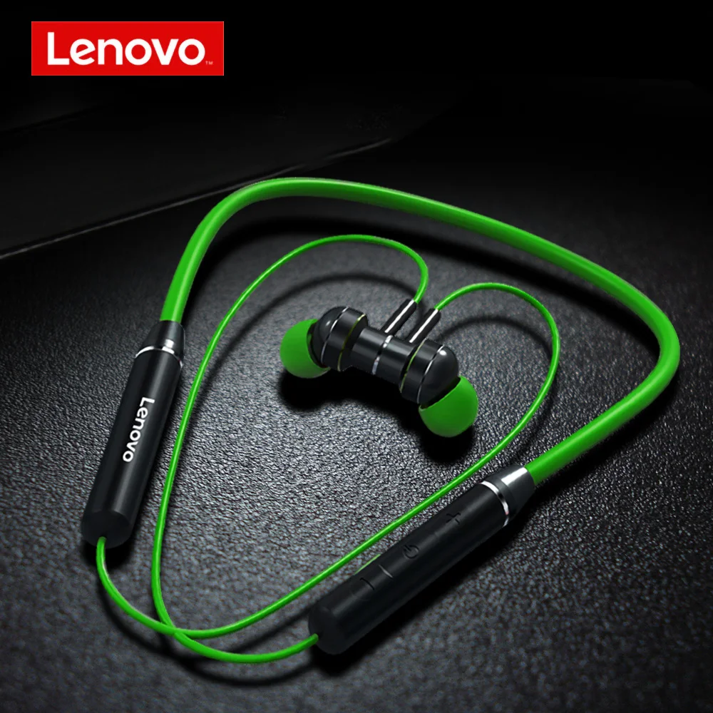 Беспроводная гарнитура Lenovo HE06 Bluetooth 5 105 мАч Шейная подвесная спортивная