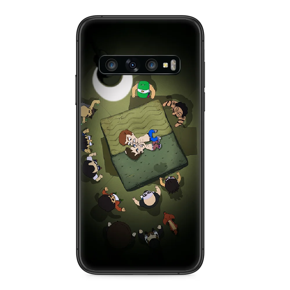 Большой рот чехол для телефона Samsung Galaxy S 10 20 3 4 5 6 7 8 9 Plus E Lite Uitra черный Задний тренд