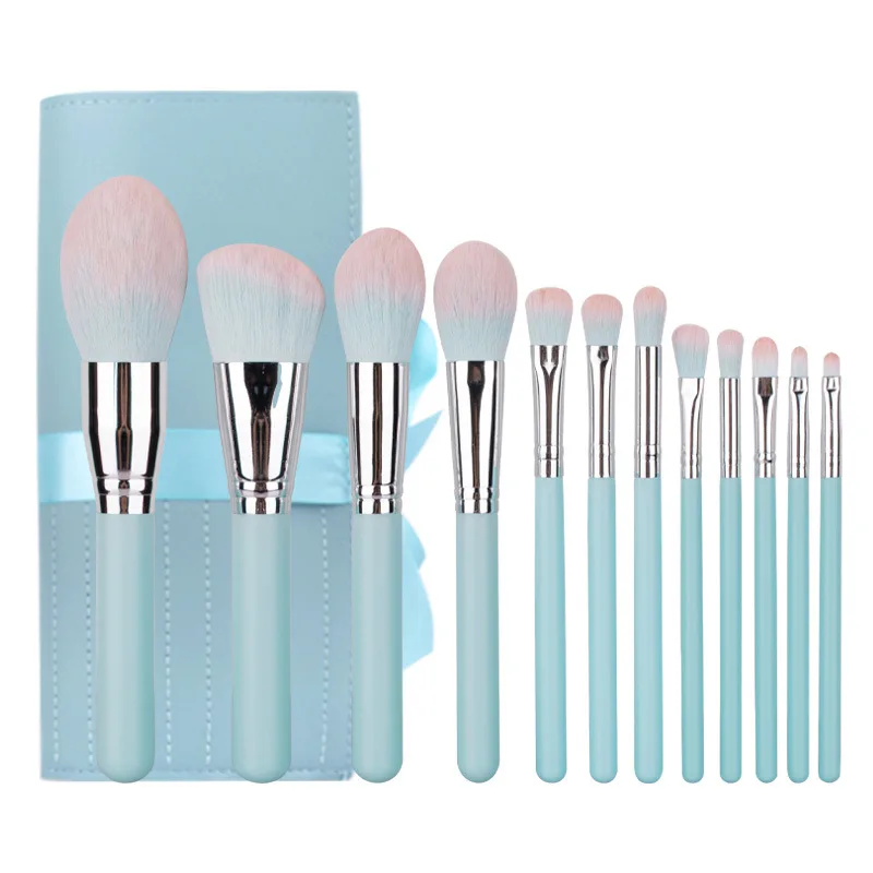 12 светло голубой цвет ручки макияж кисть для теней глаз кисти макияжа инструмент