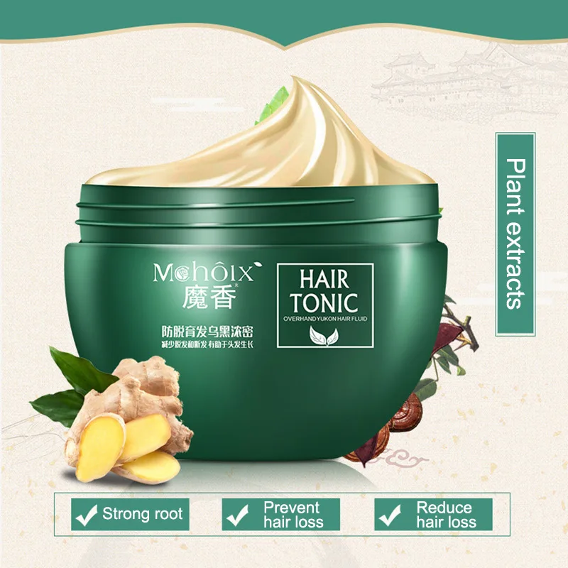 Горячая продажа 300 г унисекс быстрый рост волос имбирь эссенция крем лечение